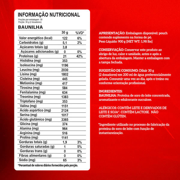 Miniatura: Whey Protein Concentrado Pouch 900g