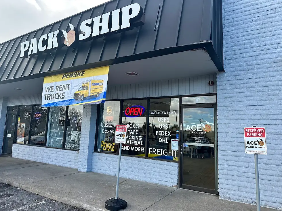 Ace Pack, Ship & Print store front 