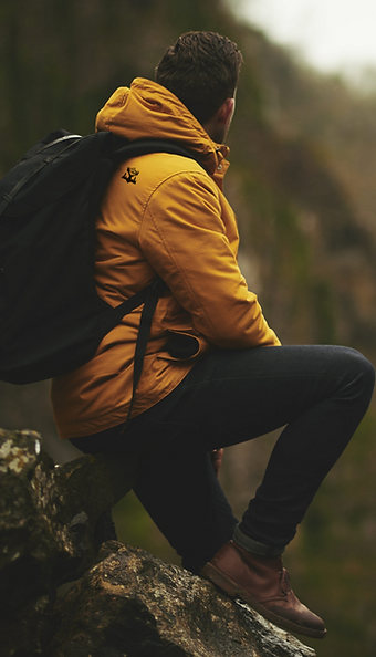 At altitide tees, mockup of outdoor wear rain coat with brand