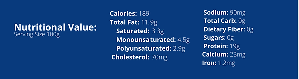 Pacific Mackerel Nutritional Value