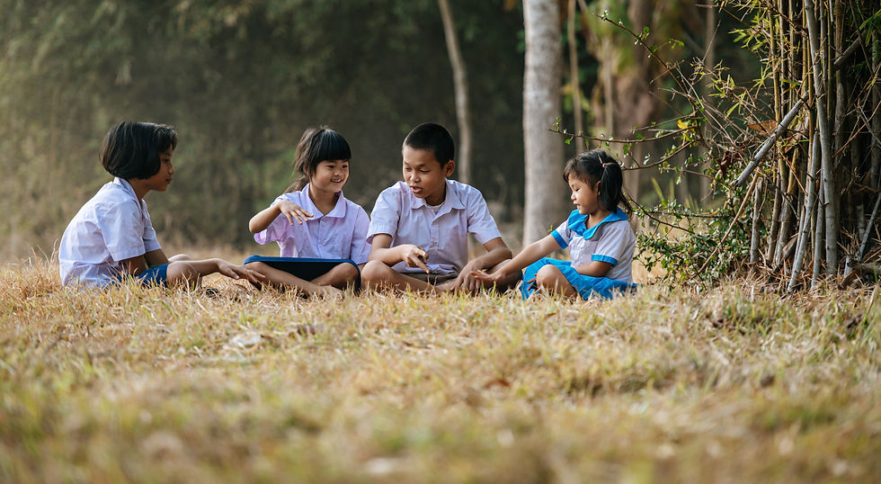 asian-boy-three-little-girls-student-uniform-sitting-grass-enjoy-play-hand-game-together-t