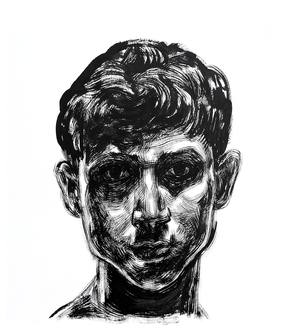 Handsome Faces 126 (Rough Brush Series)
