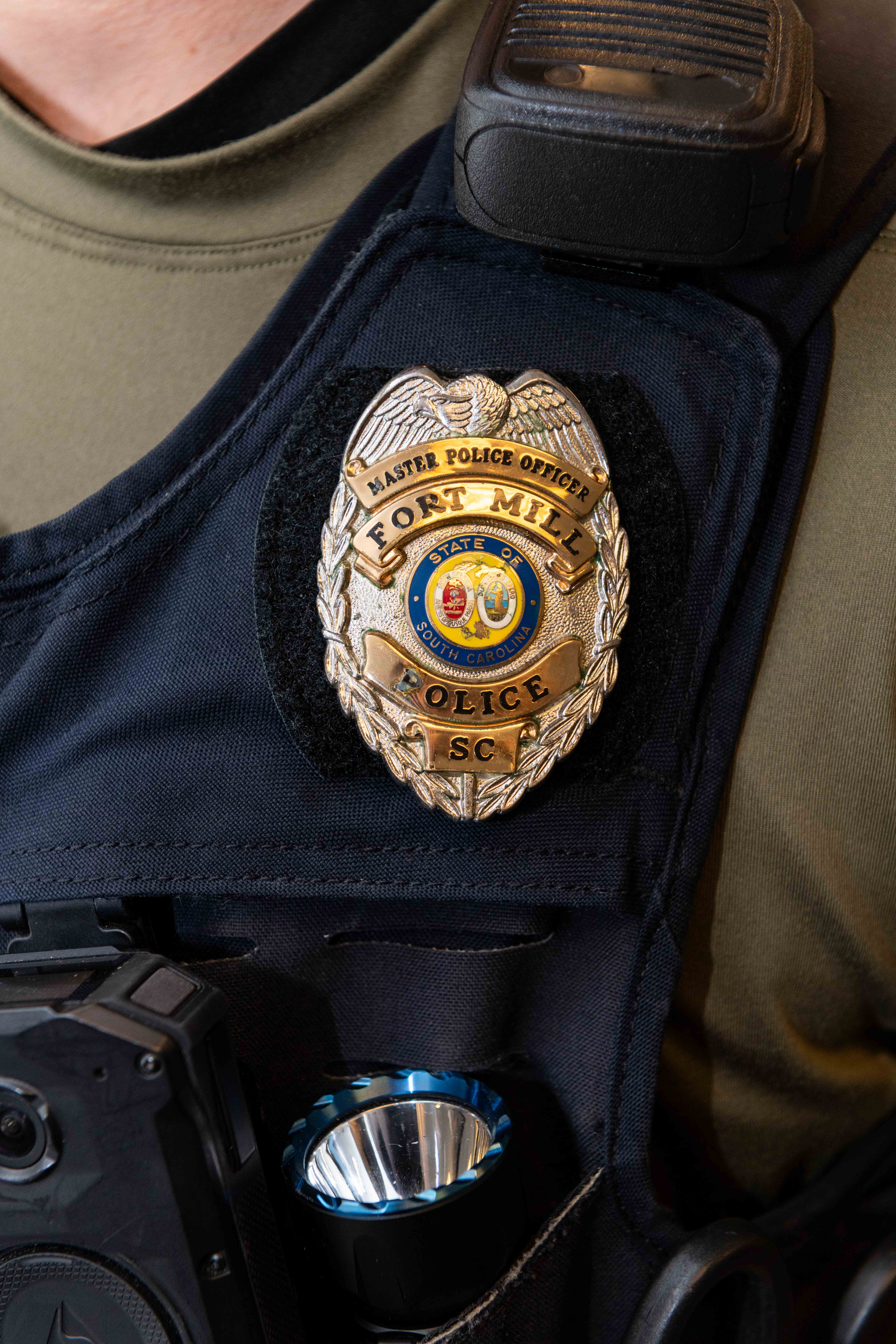 Commercial brand photography for police department in Charlotte, NC.
