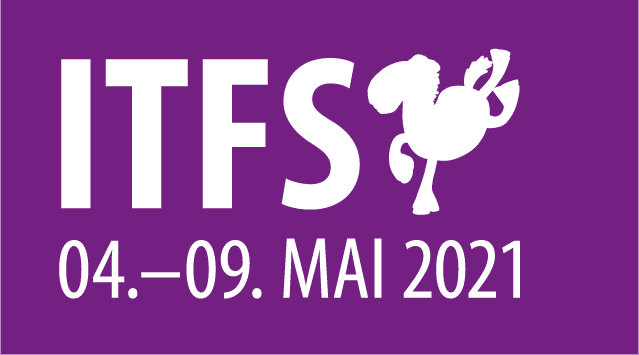 ITFS 04.-09.05.2021 Logo mit Pferd in lila