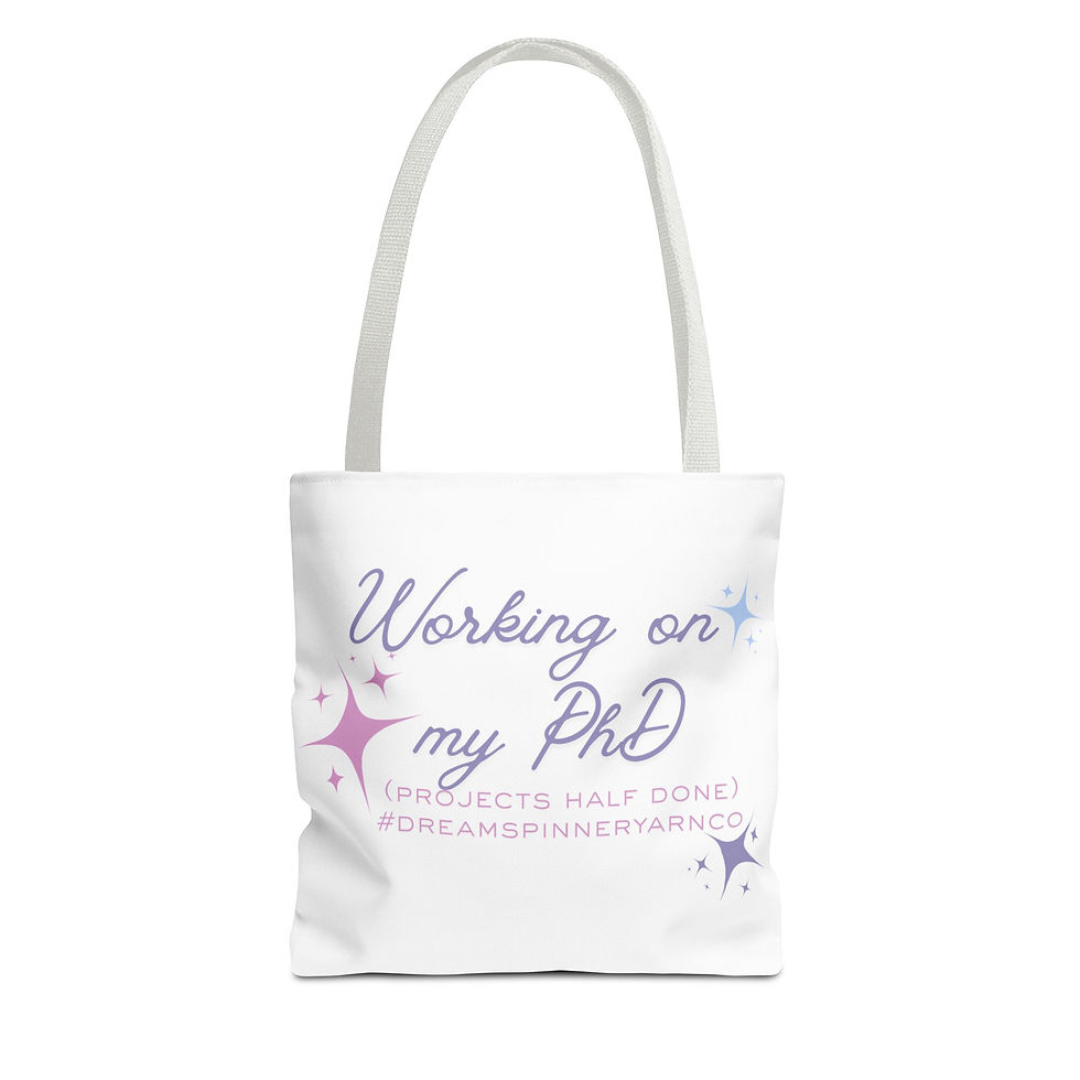 Thumbnail: Working on my PhD Tote Bag