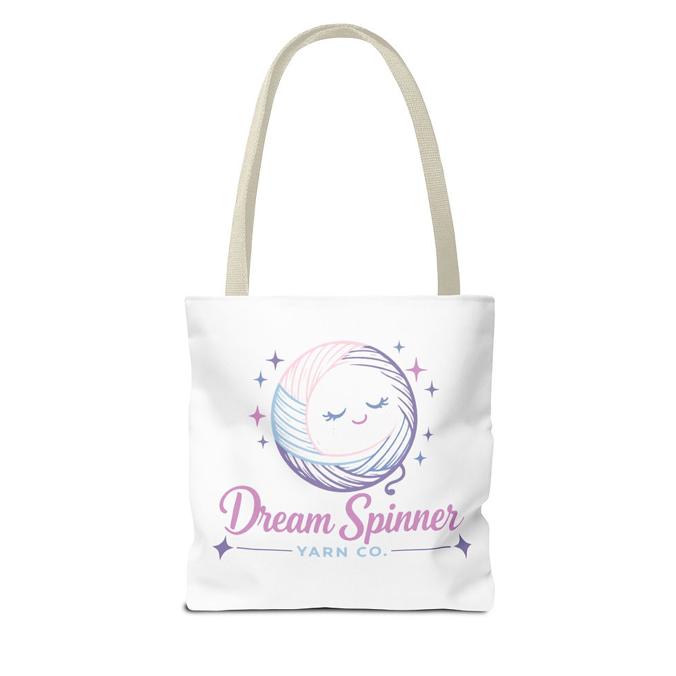 Thumbnail: Dream Spinner Yarn Love Language Tote Bag