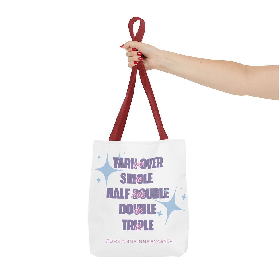 Thumbnail: Dream Spinner Crochet Terms Tote Bag
