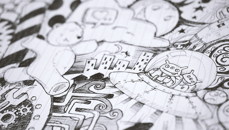 Black and White Illustration