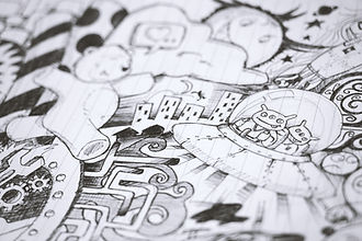 Black and White Illustration