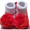 Thumbnail: Flower Booties Set With Matching Headband