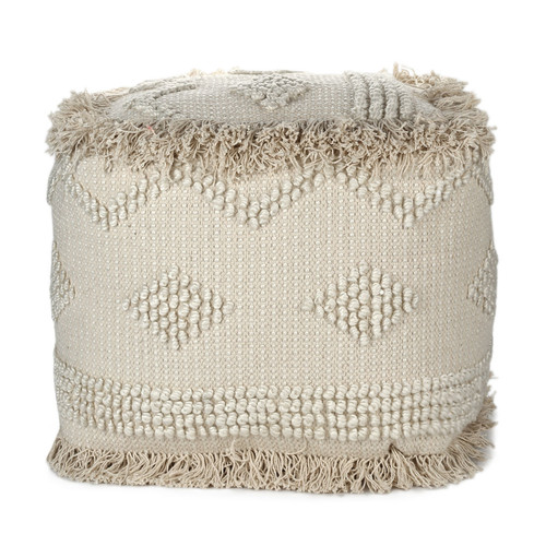 Boho Fringed Ottoman borrowed event hire