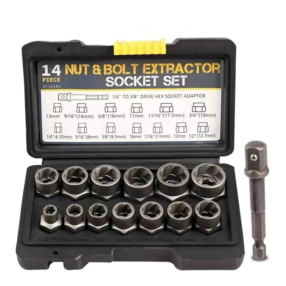 Thumbnail: 14 Pcs Nut Extractor Socket Set.