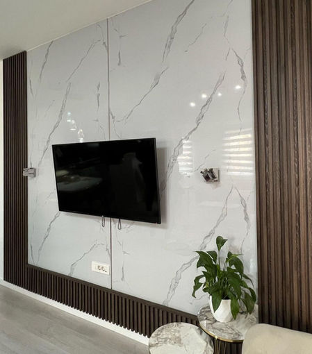 Panneaux mélaminés décorés faux marbre