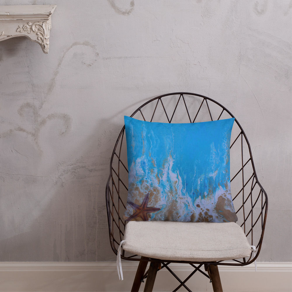 Premium Pillow Starfish on the shore