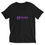 Thumbnail: Hexbit Purple V-neck Unisex Short Sleeve T-Shirt