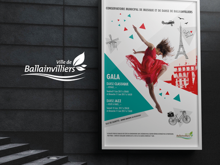 Ville de Ballainvilliers // Création d'affiche pour le Gala de Danse Classique/Jazz