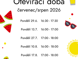 Letní otevírací doba knihovny