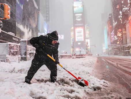 Transtornos causados pela nevasca deve atrapalhar a semana dos americanos