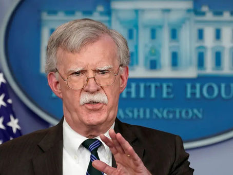 Ex-assessor de Segurança Nacional dos EUA Bolton é acusado de manuseio indevido de informações confidenciais