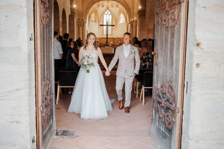 Auszug des Brautpaares aus der Klosterkirche in Lorch