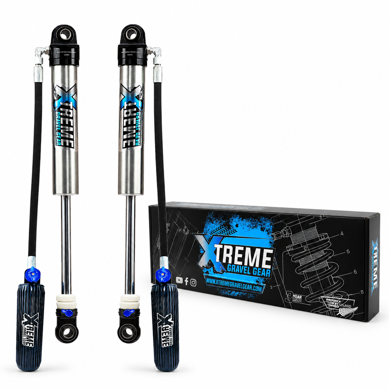 XGG Pro XL Shocks Rear shocks Suits Nissan Navara D23 NP300 - 2014 on