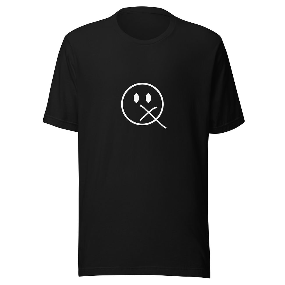 Thumbnail: Quiet T-shirt white Q logo 