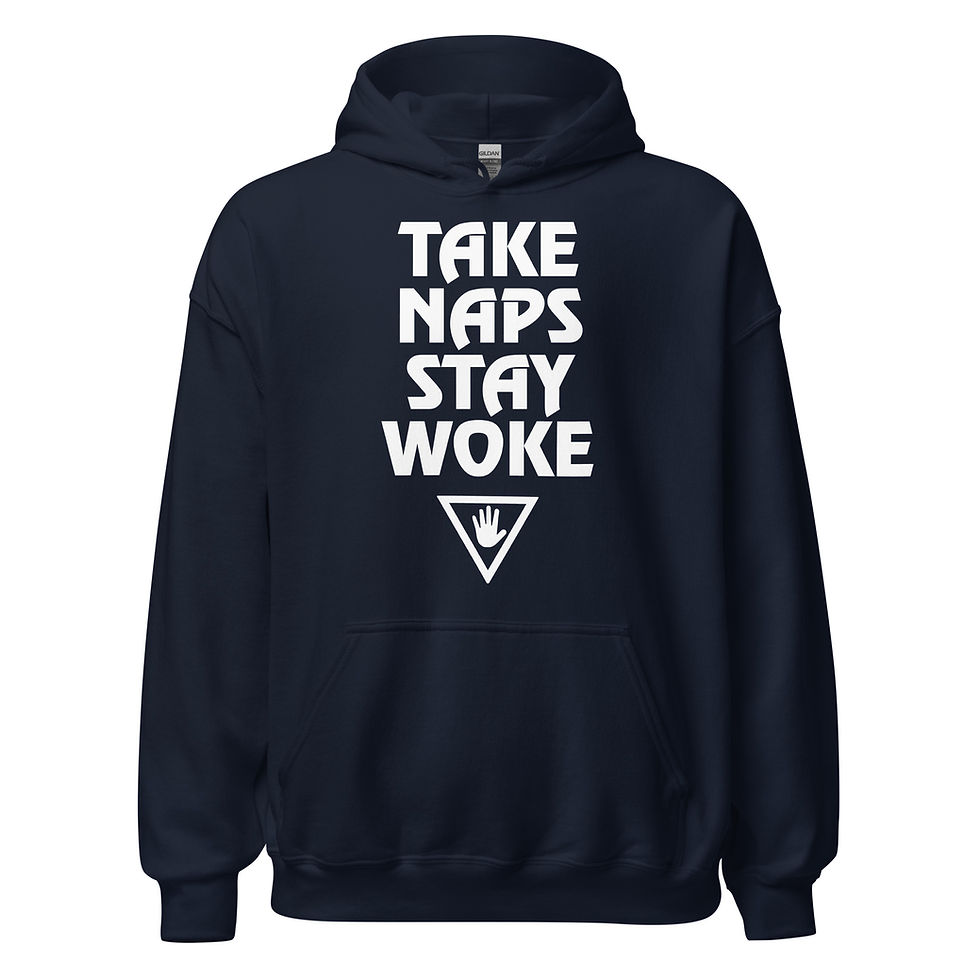 Thumbnail: Take Naps Stay Woke Hoodie White Logo