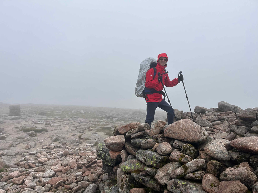 Ken at Ben Macdui summit
