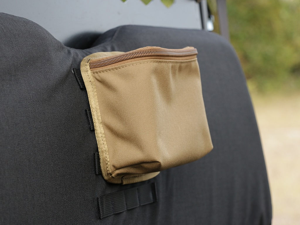 MOLLE Storage Pouch size small in Coyote Brown.