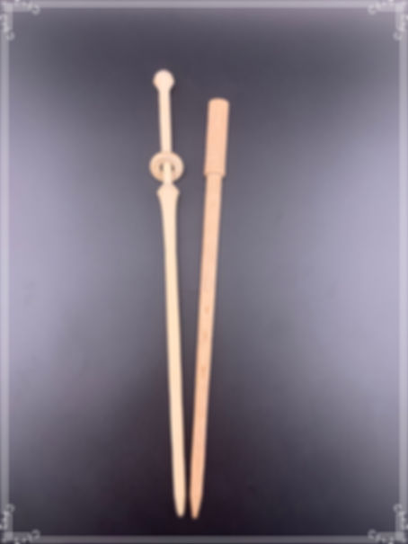 Popple and Red Oak Hair Sticks