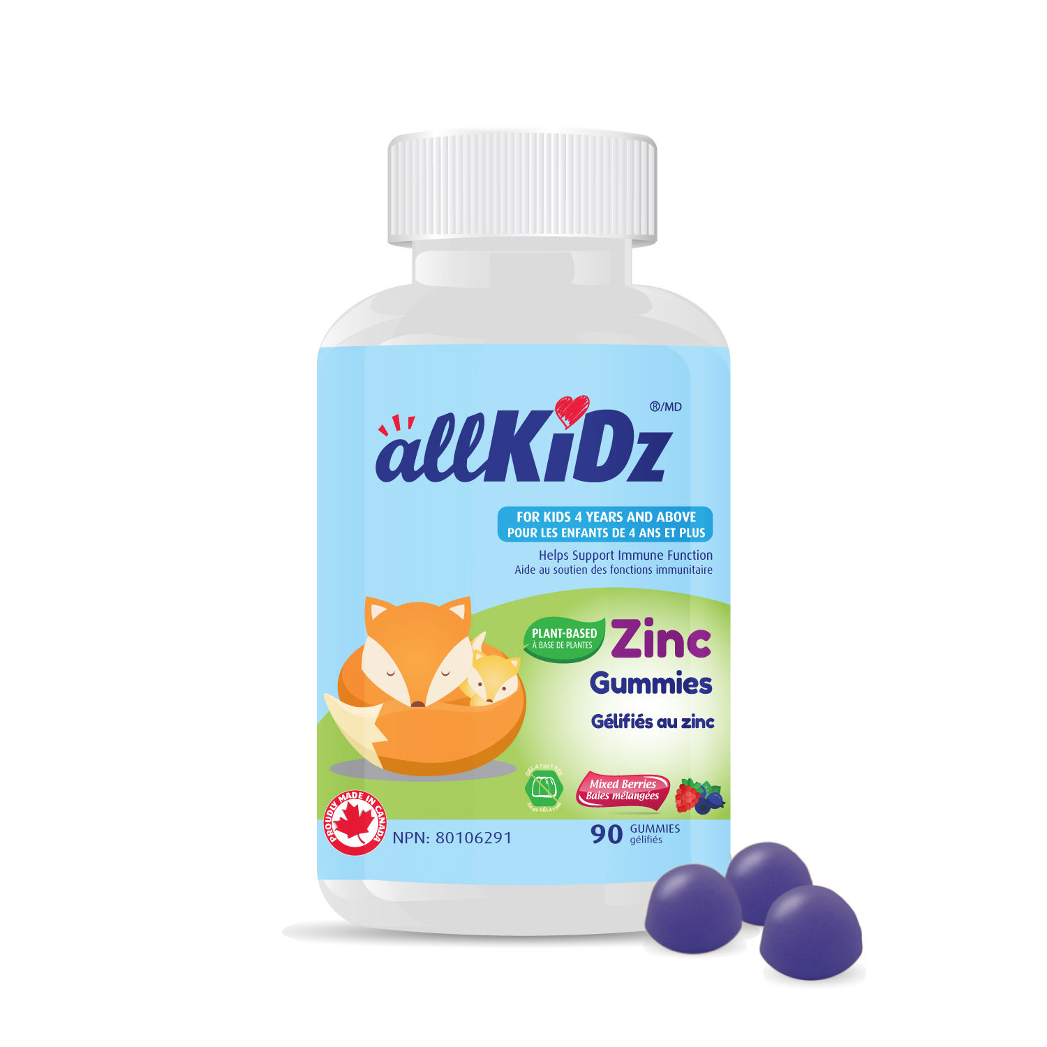 allKiDz Zinc Gummies