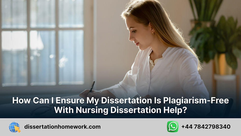 Nursing dissertation help