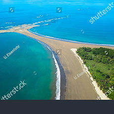 stock-photo-aerial-drone-view-of-the-whale-s-tail-at-the-marino-ballena-national-park-in-u