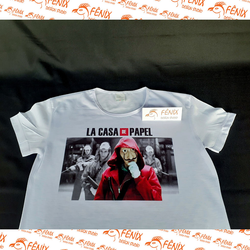 Miniatura: Baby Look Branca Personalizada