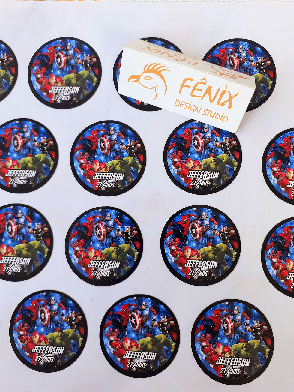 Miniatura: Adesivo para Lembrancinha Fenix Design Studio