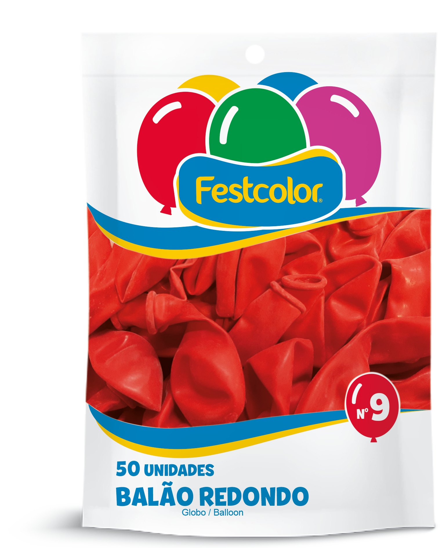 Balão de Soprar Vermelho 9” Fenix Design Studio