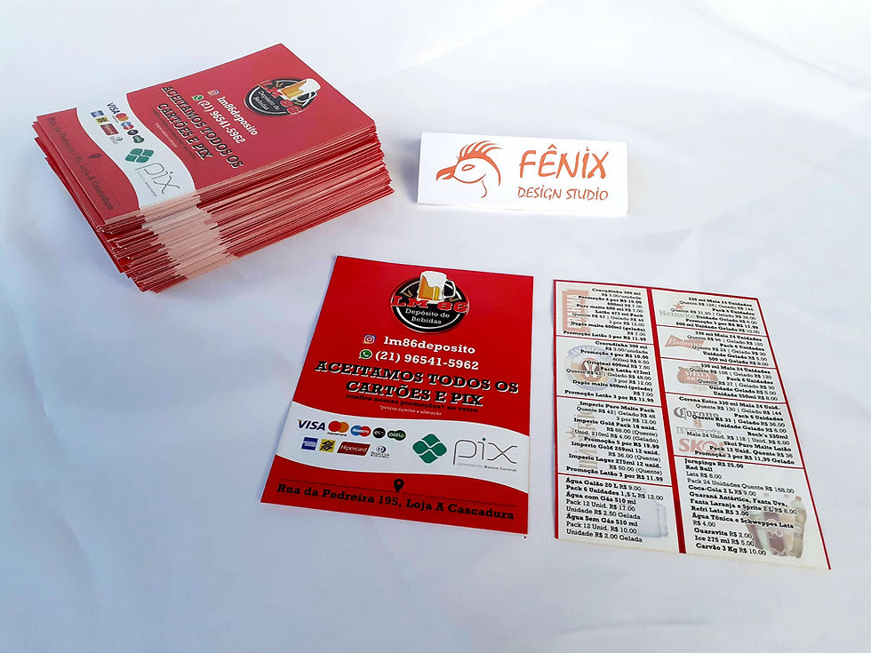 Miniatura: Kit Panfleto + Ímã + Balas + Cartão