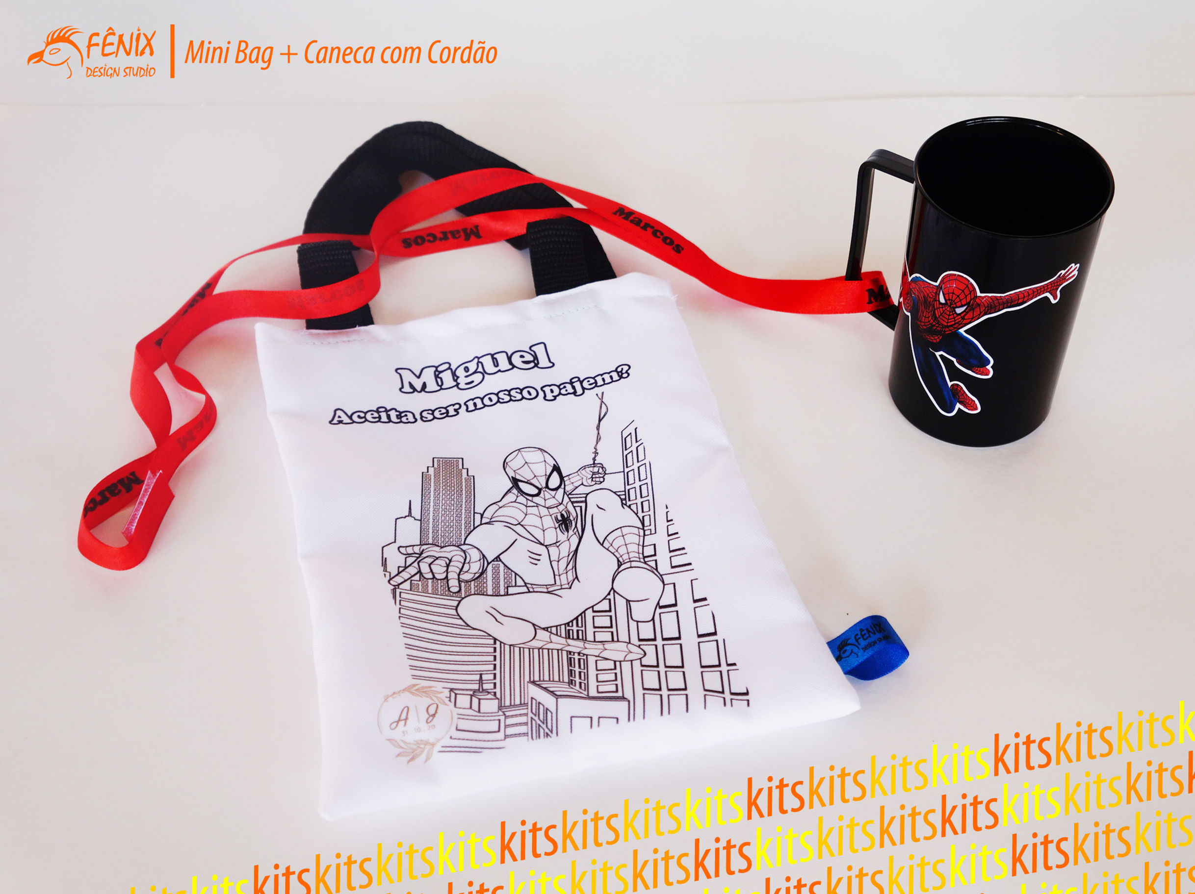 Kit Mini Bag + Caneca + Cordão 15