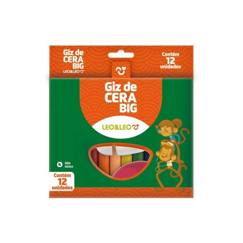 Big Giz de Cera 12 Cores LeoELeo Fenix Design Studio