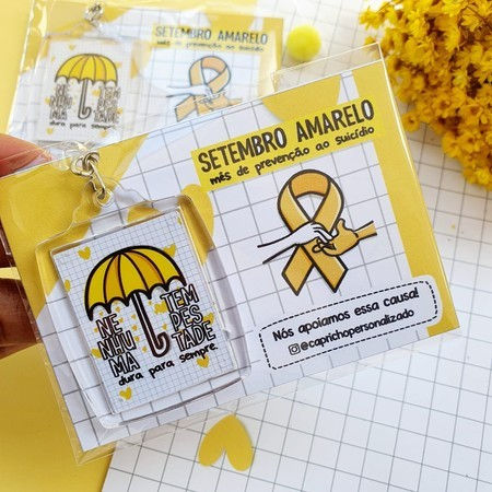 Miniatura: Card Chaveiro Setembro Amarelo Personalizado