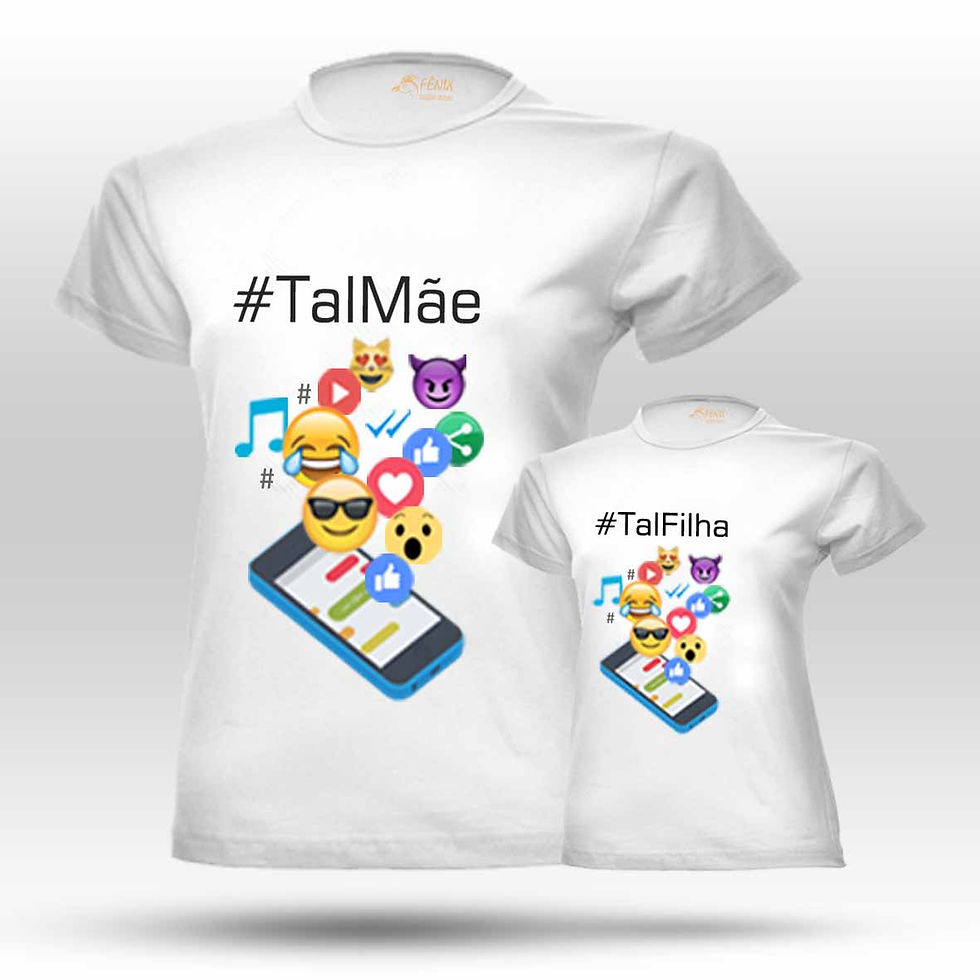 Miniatura: Blusas Tal Mãe Tal Filhos Personalizadas