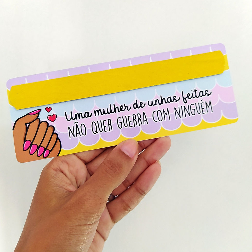 Miniatura: Card ou Porta Lixa Dia da Mulher Personalizado