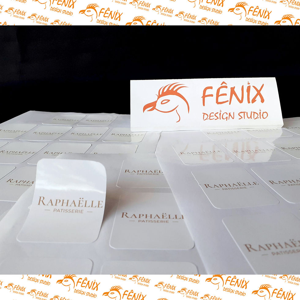 Miniatura: Adesivos 5x5 cm Fenix Design Studio