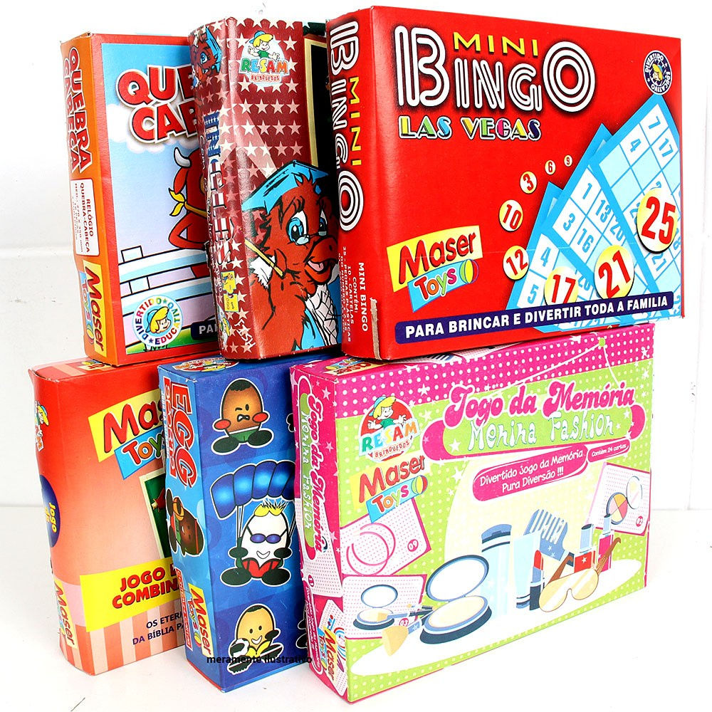 Kit 6 Jogos Menino e Menina