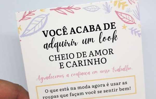 Miniatura: Cartão de Agradecimento Personalizado