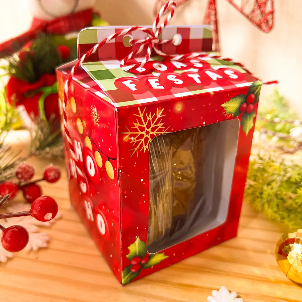 Caixa para Panetone Personalizada Natal Fenix Design Studio