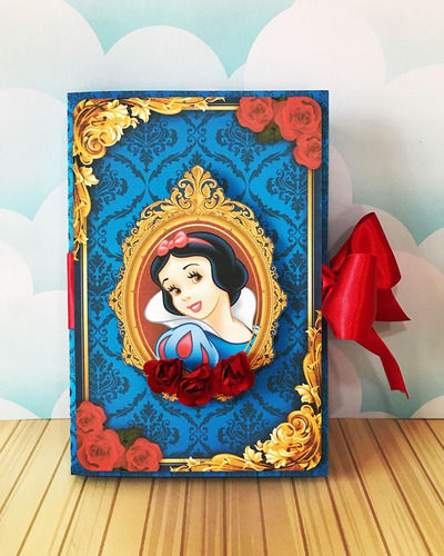 Miniatura: Caixa Convite Branca de Neve Luxo Personalizada Fenix Design Studio