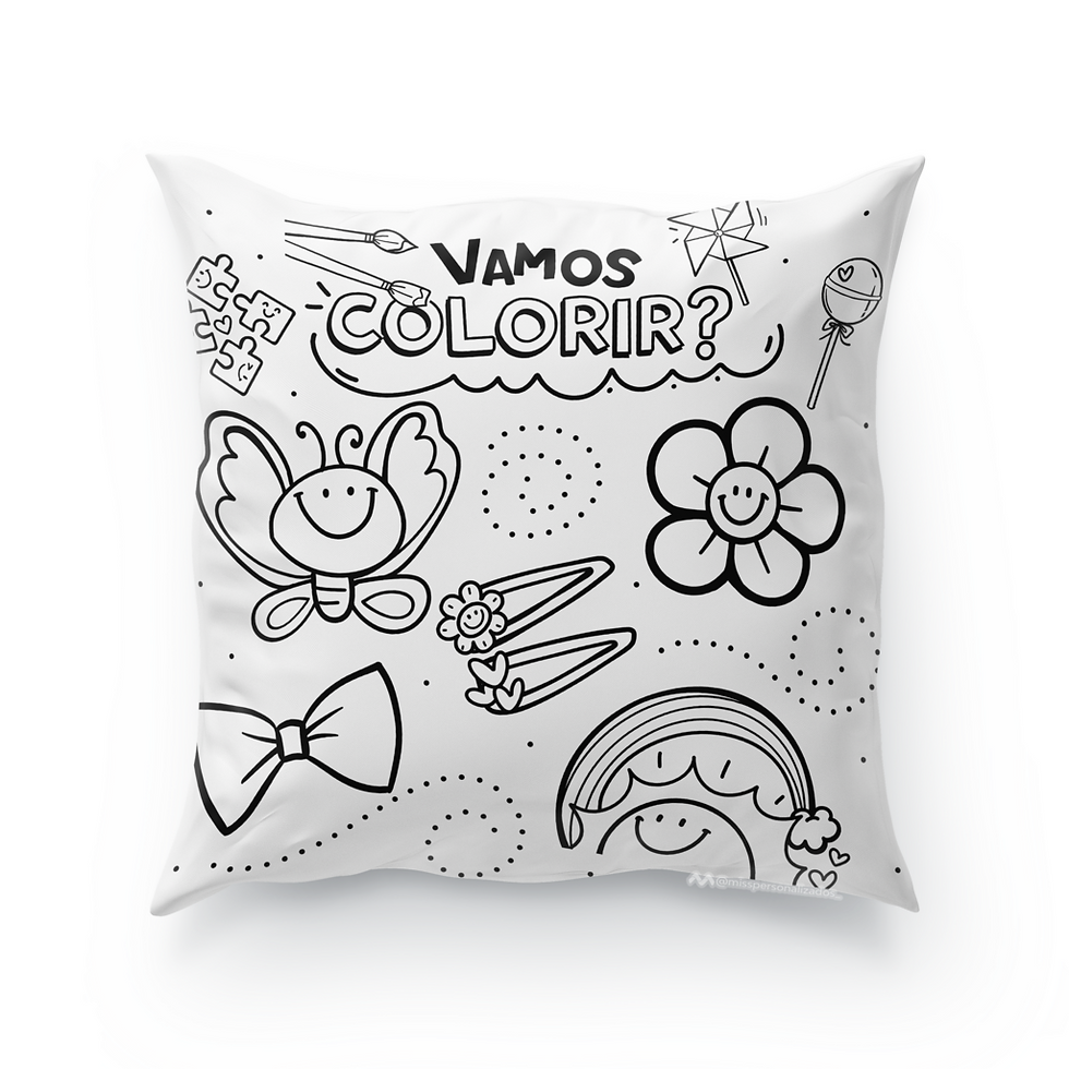 Miniatura: Almofada Para Colorir Dia das Crianças Fenix Design Studio