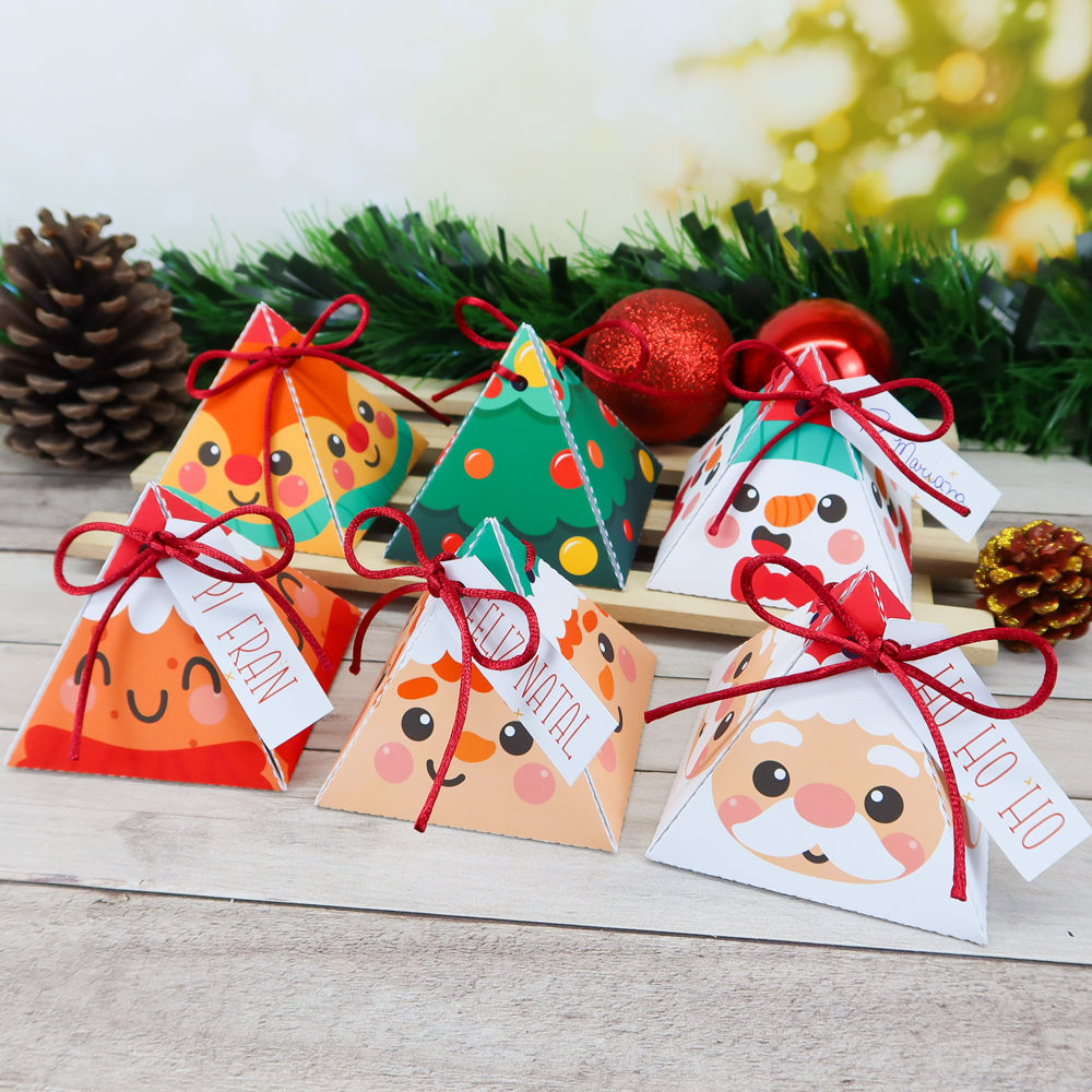 Caixa Para Lembrancinhas Natal Personalizada Fenix Design Studio