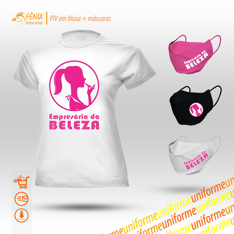 Miniatura: PIV Kit Blusa + Máscara + Logo Personalizado